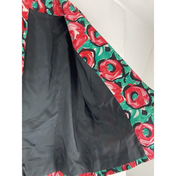 Vintage 80s Outlines Deborah Kuchme 100%Silk Rose Jacket Made in Hong Kong (515) - Picture 12 of 16